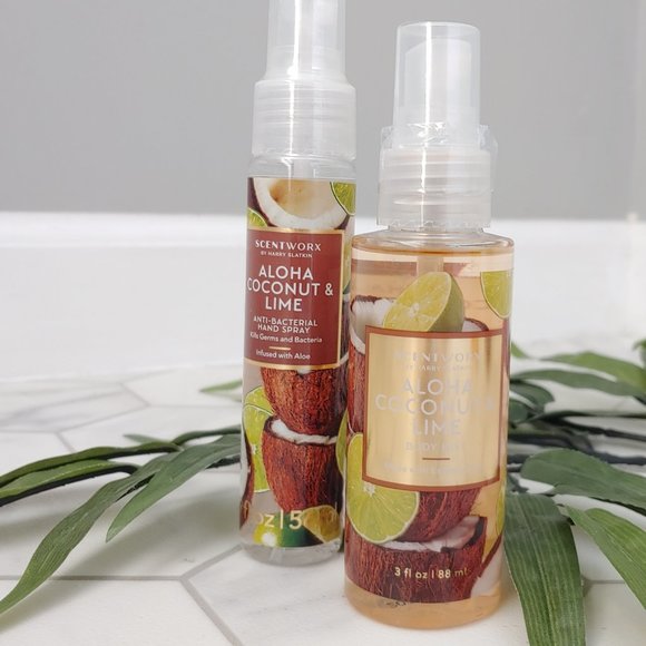 Scentworx by Harry Slatkin Aloha Coconut & Lime 6 Piece Gift Set - Picture 6 of 8